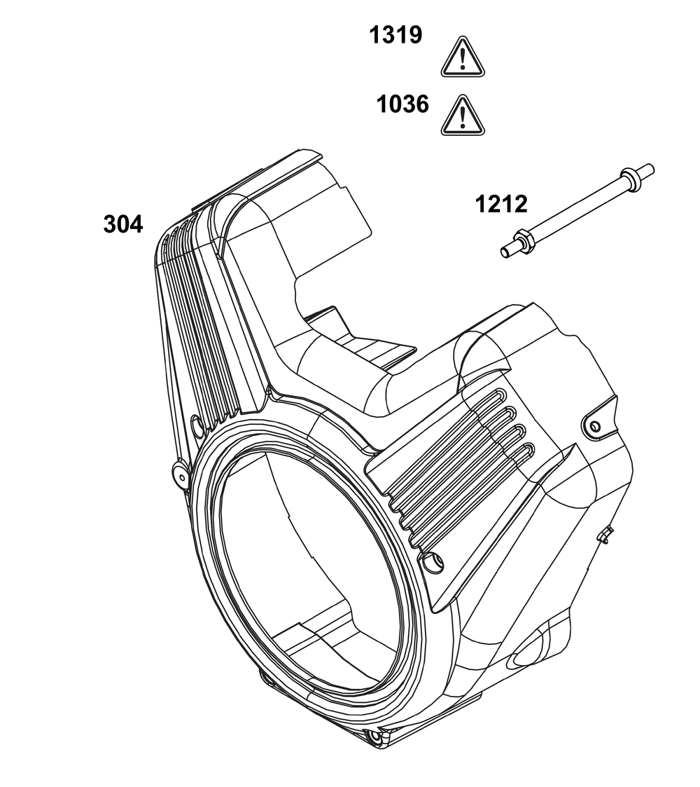 Blower Housing Group Diagram and Parts List for 61H277-0107-E1 400000 - 699999 Briggs and Stratton Engine